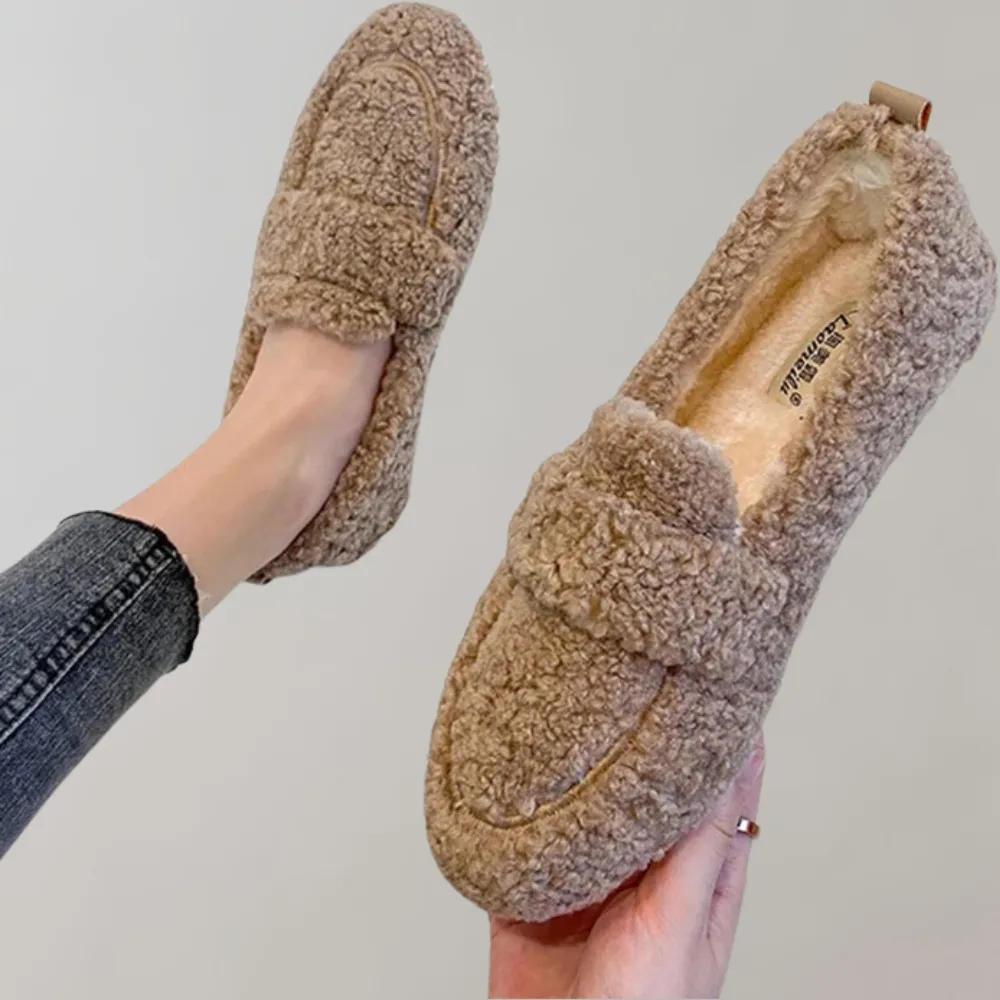 Camilla - Zachte pluche damesloafers