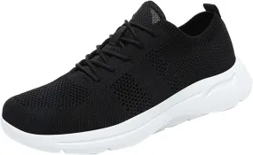 Mens Dress Shoes Casual Oxfords Shoes Knit Lightweight Womens Running Shoes Walking Casual Shoes Trendy Men Shoes Sneakers Black Tennis Shoe Loafers Shoe