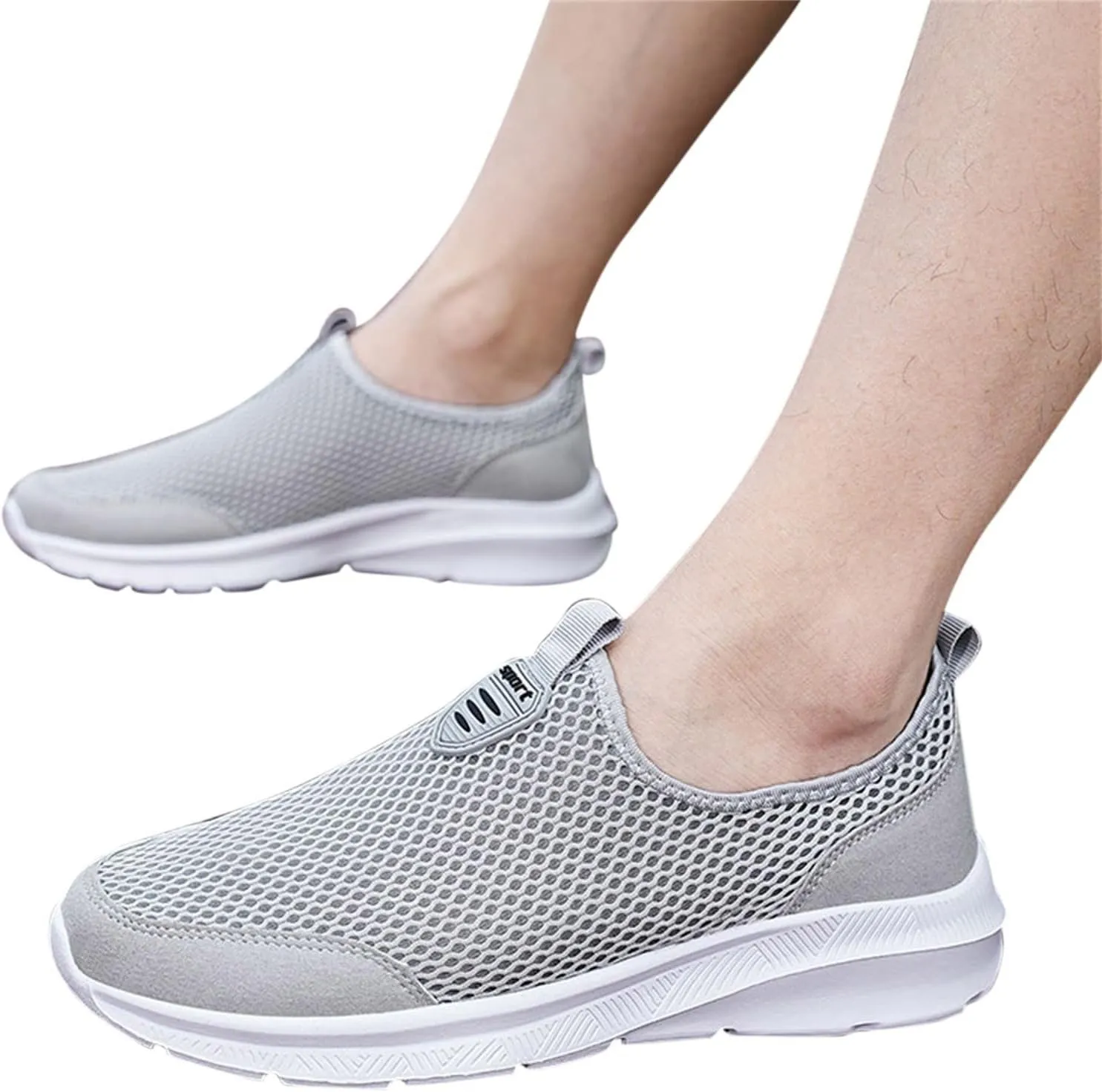 Mens Slip On Sneakers Women Dress Casual Shoes for Men Sneakers Walking Shoes Wide Walking Shoes White Platform Sneakers Low Top Tennis Court Shoes for Women