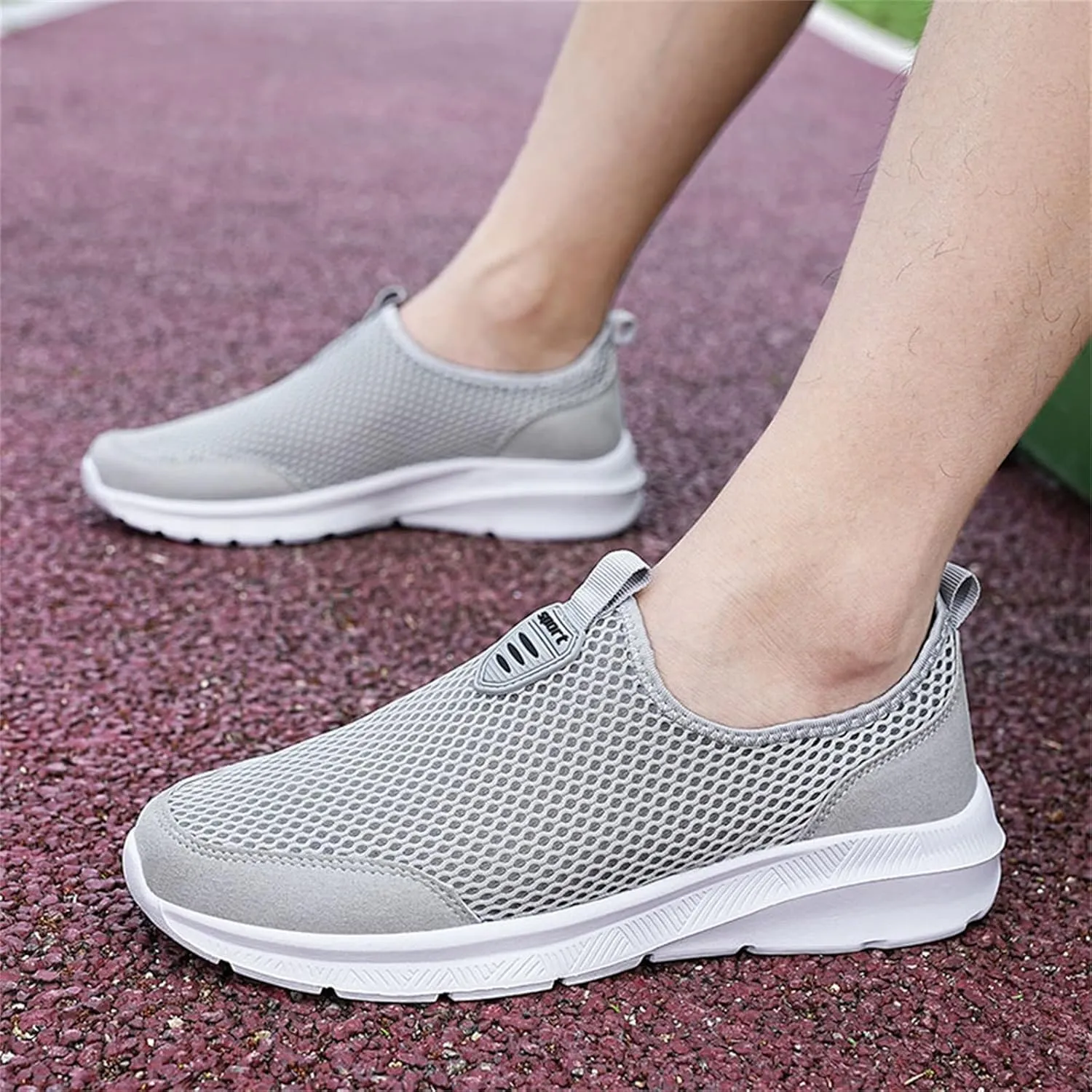 Mens Slip On Sneakers Women Dress Casual Shoes for Men Sneakers Walking Shoes Wide Walking Shoes White Platform Sneakers Low Top Tennis Court Shoes for Women