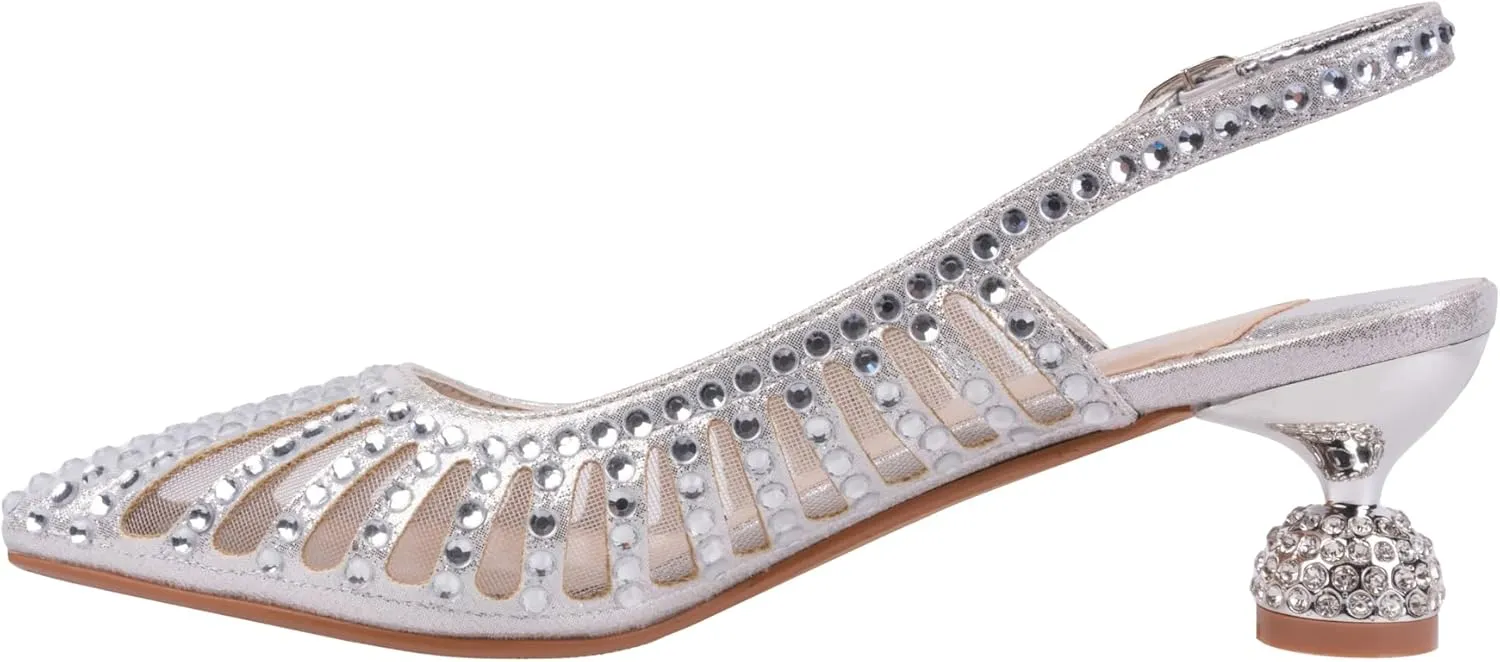 Ninety Union Lady Couture Rosita Mesh Rhinestone Heel Slingback
