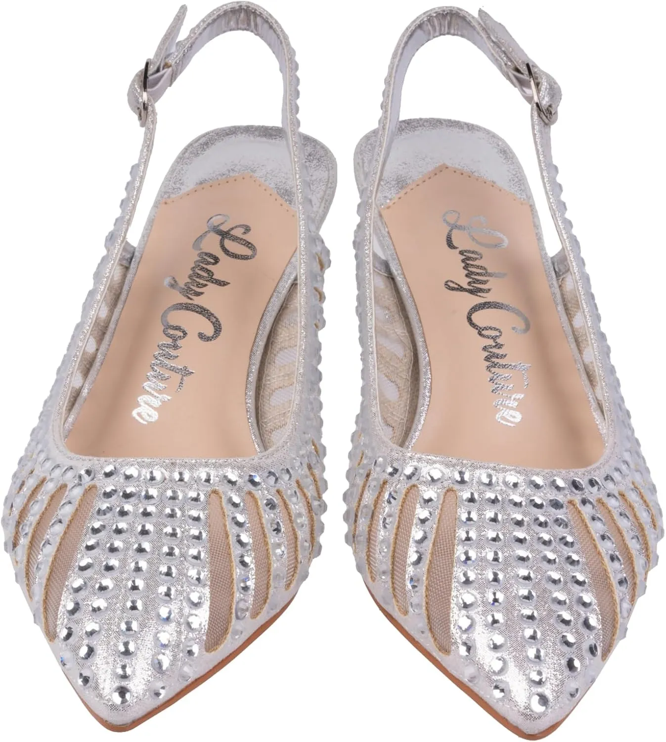 Ninety Union Lady Couture Rosita Mesh Rhinestone Heel Slingback