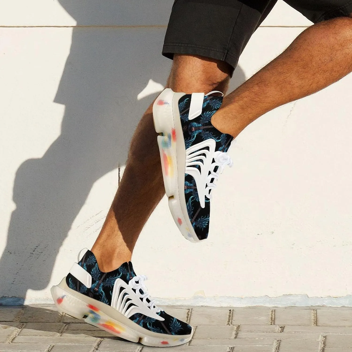 Rock Guitar Wings Mens Sneakers Running Shoes Lightweight Athletic Shoes for Jogging Walking Gym