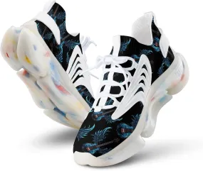 Rock Guitar Wings Mens Sneakers Running Shoes Lightweight Athletic Shoes for Jogging Walking Gym