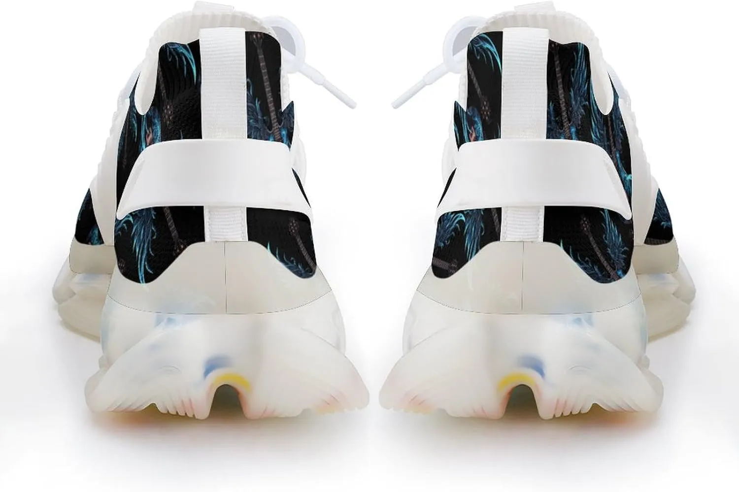 Rock Guitar Wings Mens Sneakers Running Shoes Lightweight Athletic Shoes for Jogging Walking Gym