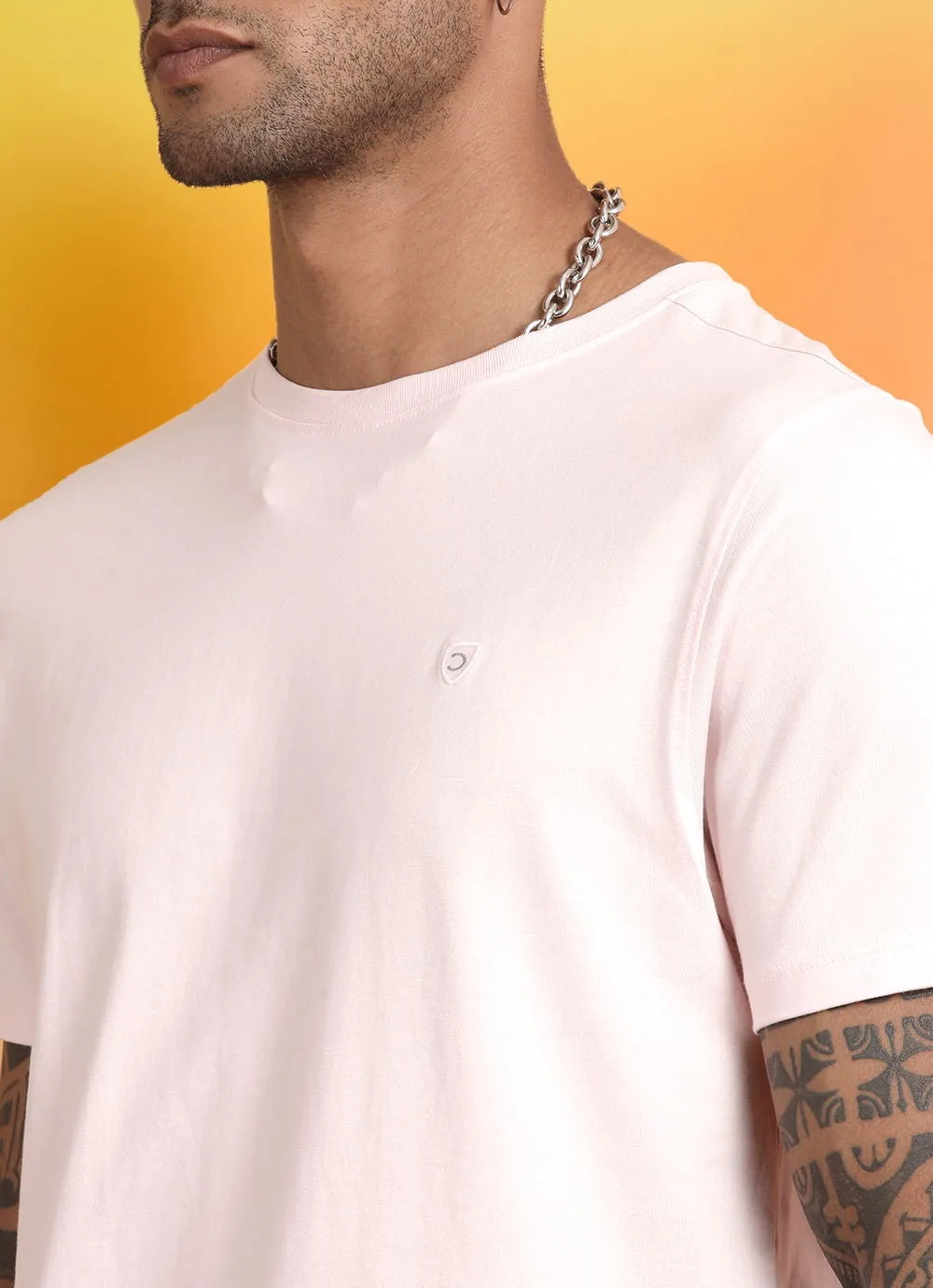 Shell Pink Round Neck