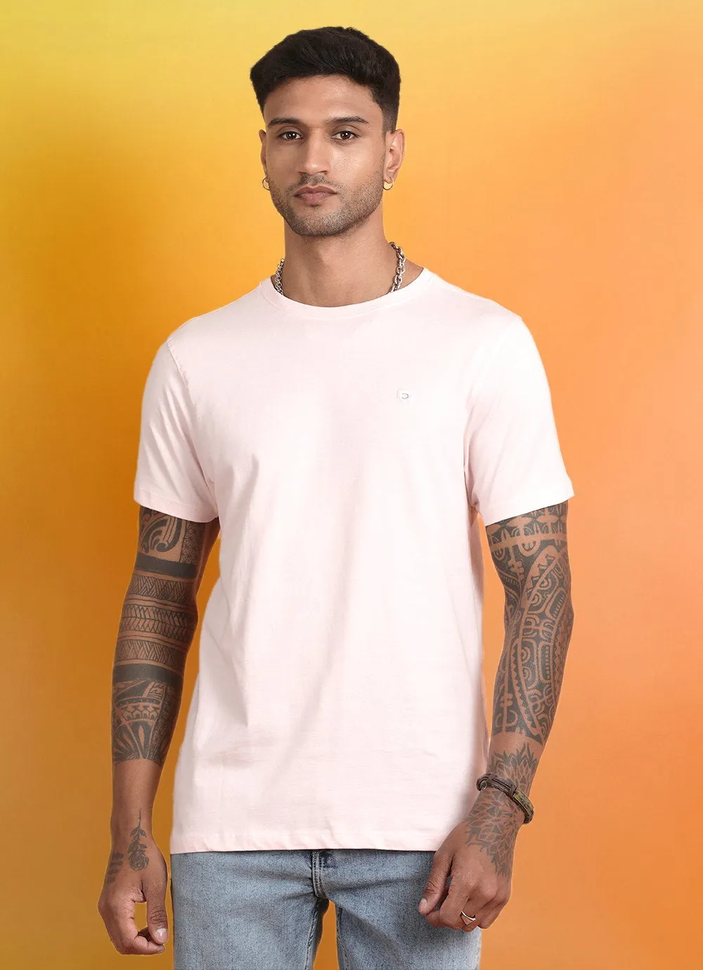 Shell Pink Round Neck