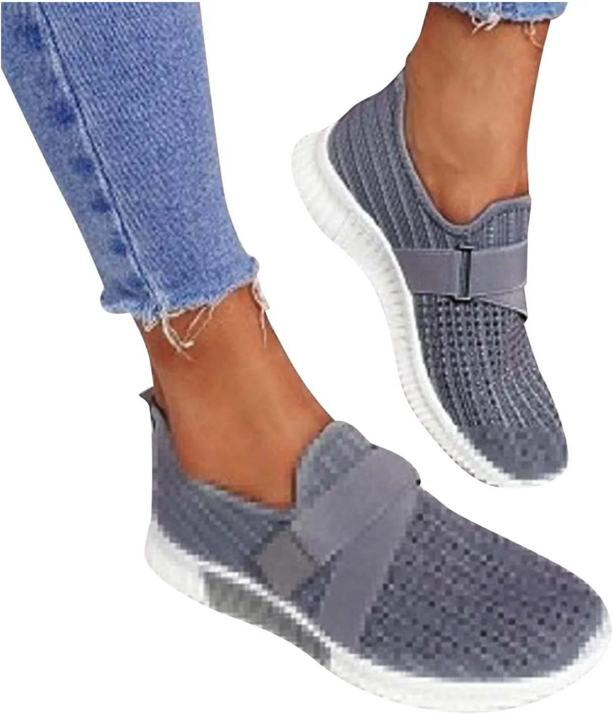 Sneakers for Women Walking Shoes Non Slip Lightweight Mens Casual Shoes Wide Feet Shoes Casual Black Platform Sneaker Black Tennis Shoe Loafers Casual Slip On