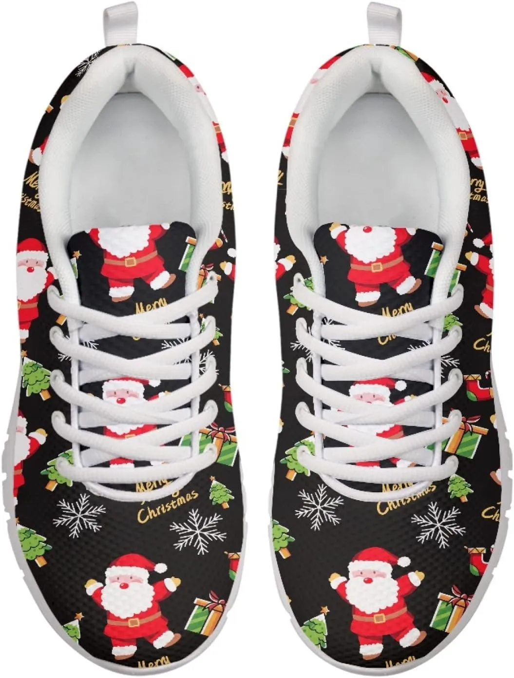 Wanyint Print Women's Sneakers Work Running Comfortable Jogging Shoes Lace-up Shoes