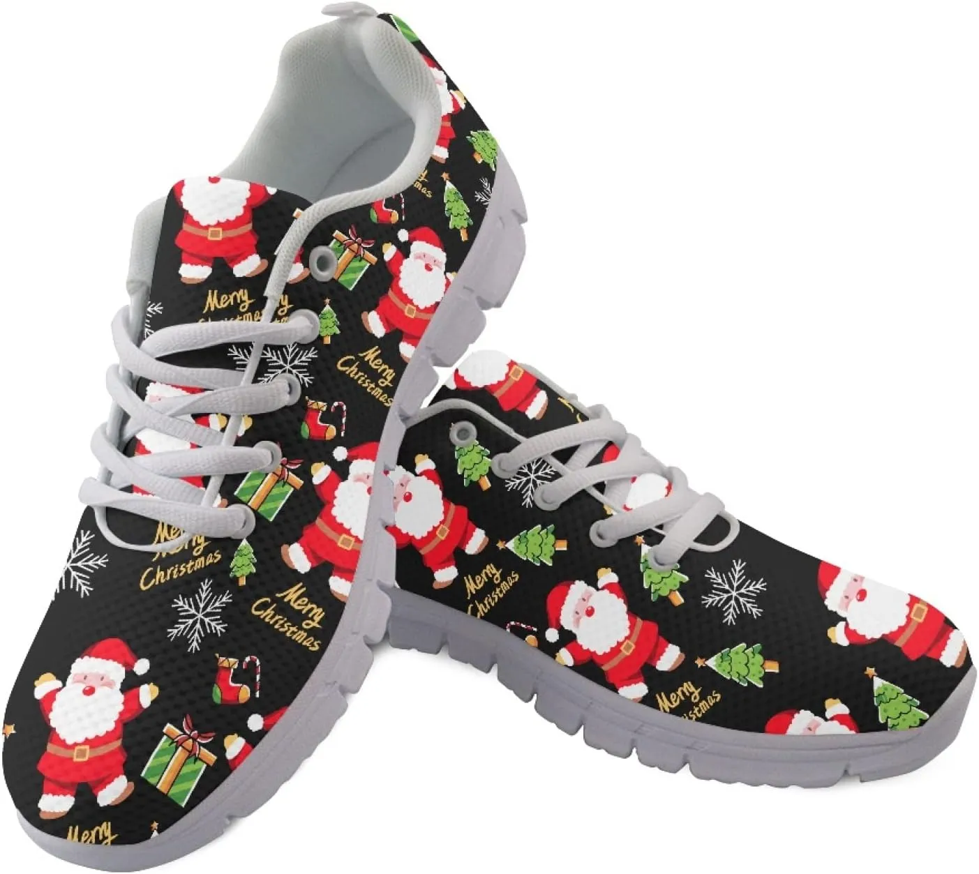 Wanyint Print Women's Sneakers Work Running Comfortable Jogging Shoes Lace-up Shoes