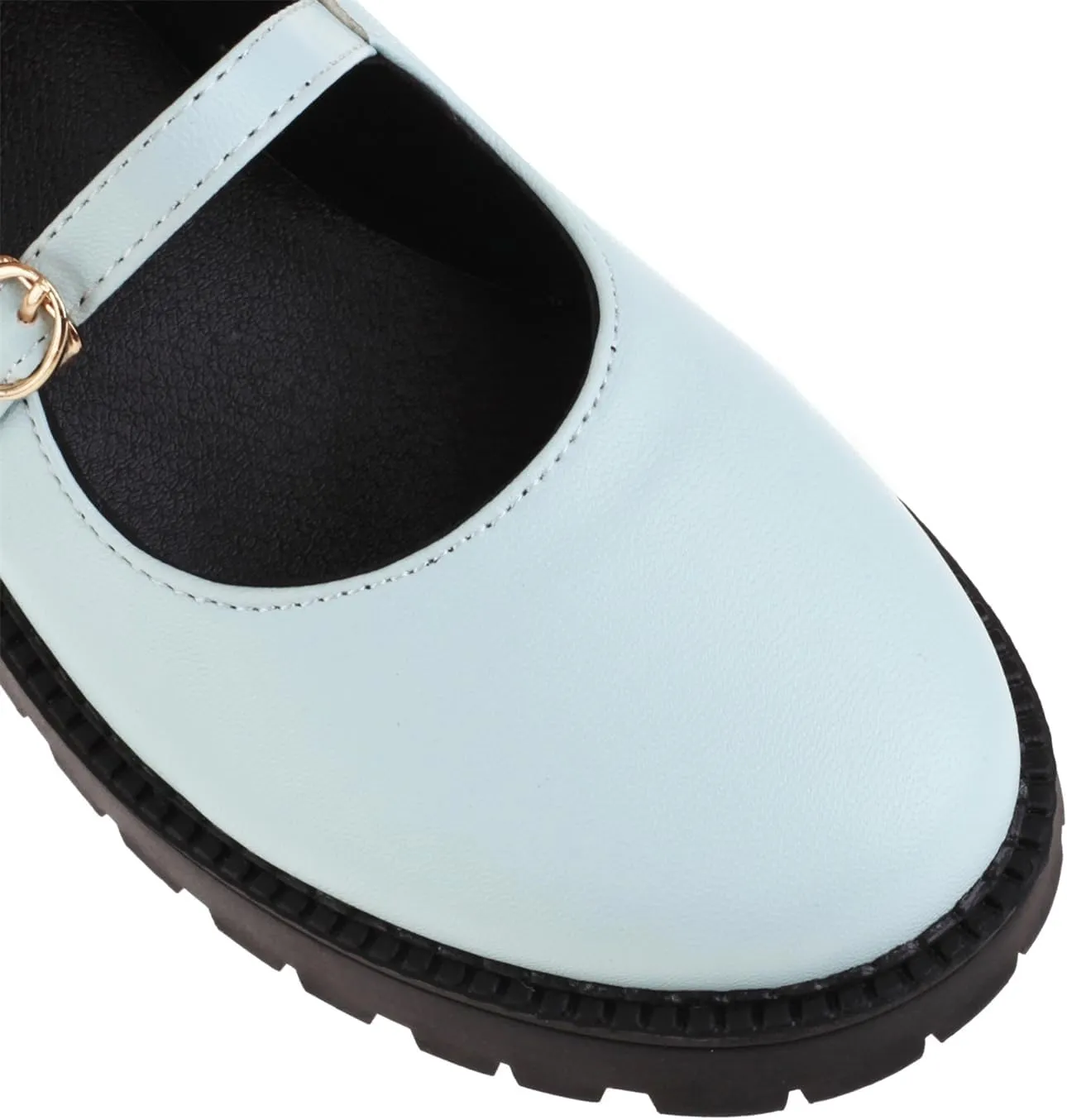 Women's Platform Round Closed Toe Pumps Strappy Buckle Loafers Comfortable Chunky Low Heels Office Concise Cosplay Work Casual Mary Jane Daily Wear Fashion Business Dress Shoes