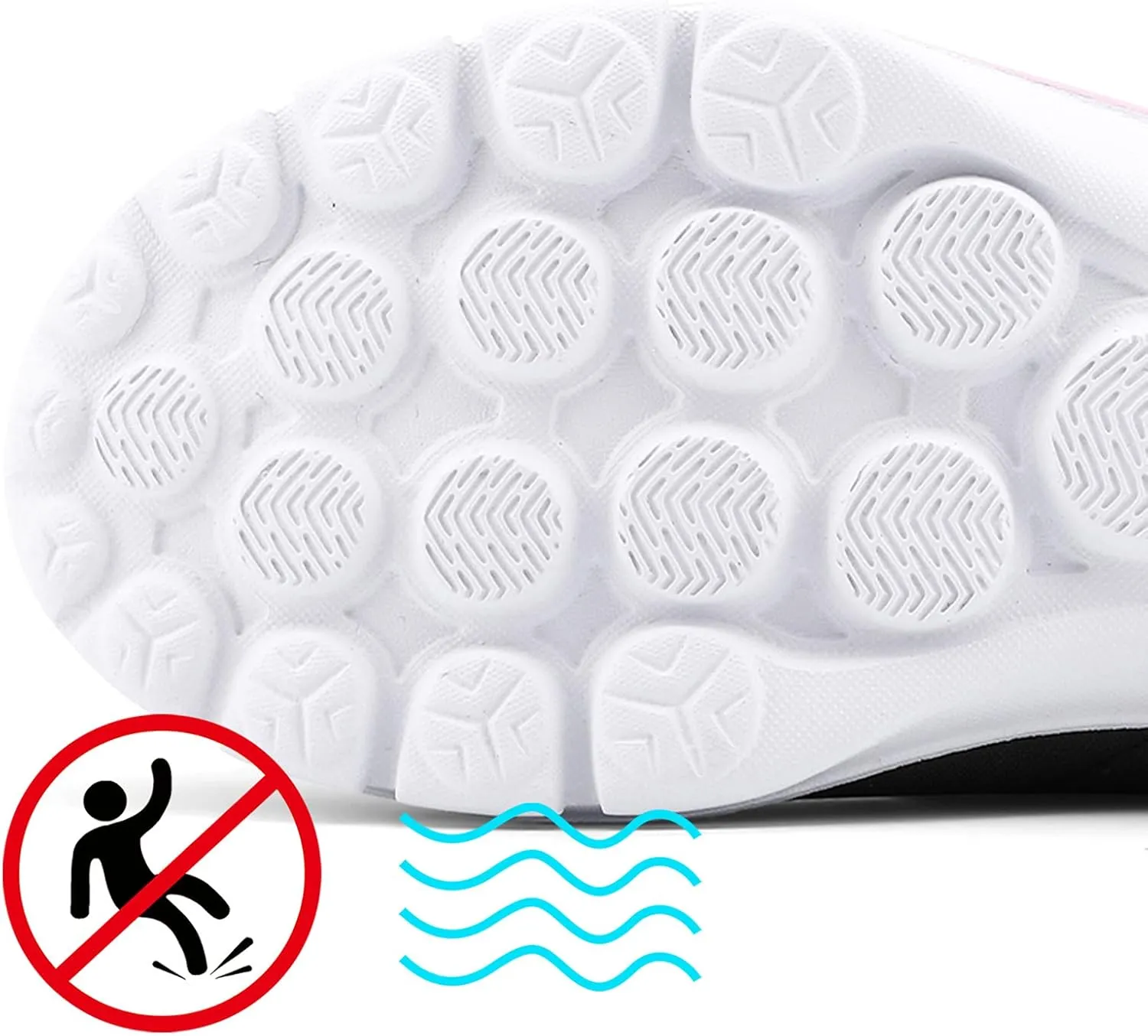 Womens White Tennis Shoes Platform Sneakers Comfortable Shoes for Women Slip on Non Slip Low Top Casual Loafers for Women Dressy Sneakers for Women Clearance